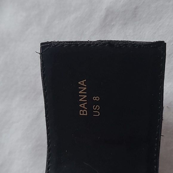 Size 8 black silver and green platform heels - Picture 8 of 8